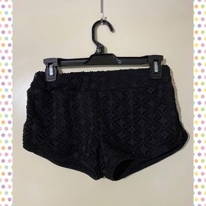 No Boundaries Black Lace Shorts